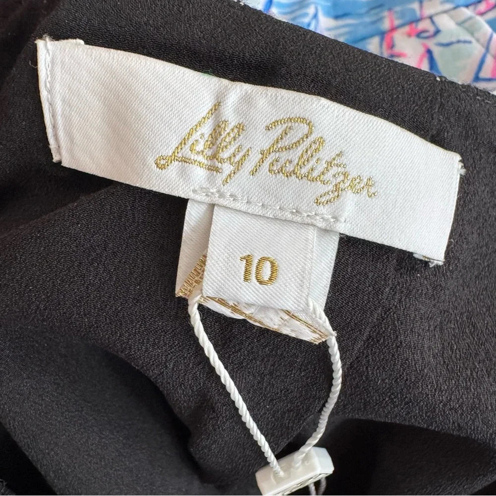 NWT Lilly Pulitzer Kels Mini Skirt Noir Houndstooth Sequin Bouclé 10